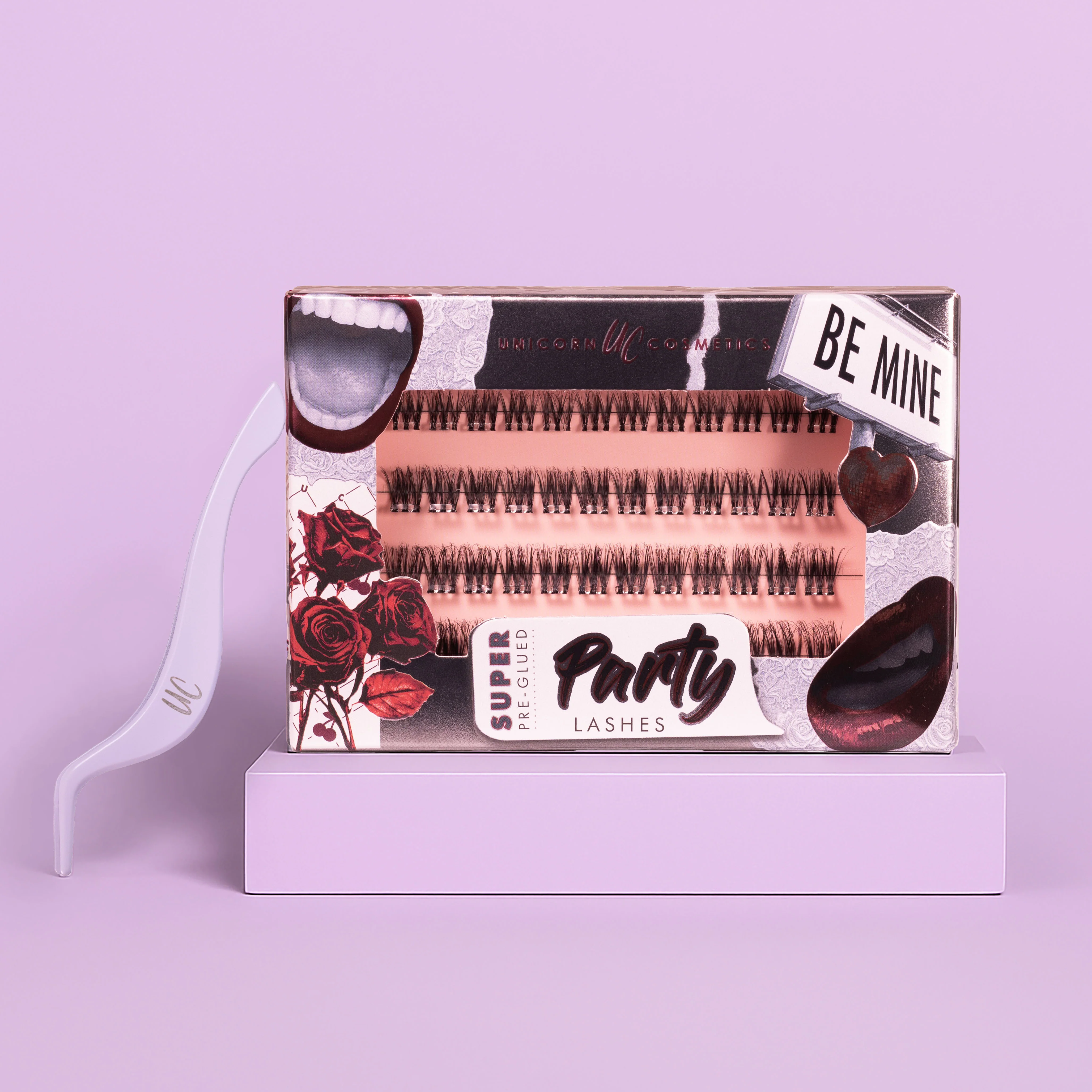 Be Mine Super Pre-Glued Lashes + Tweezer Duo