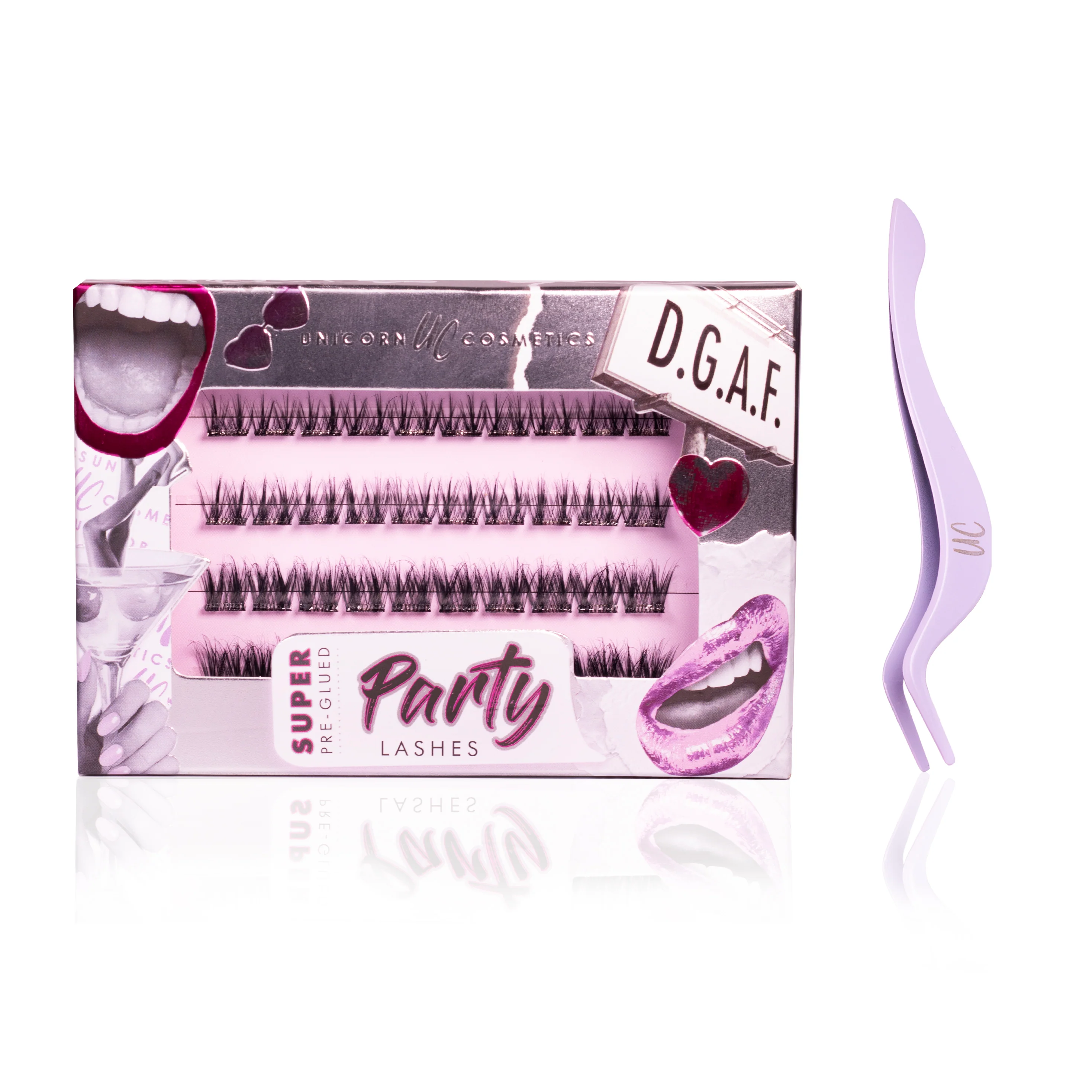 D.G.A.F Super Pre-Glued Party Lashes + Tweezer Duo - Image 9
