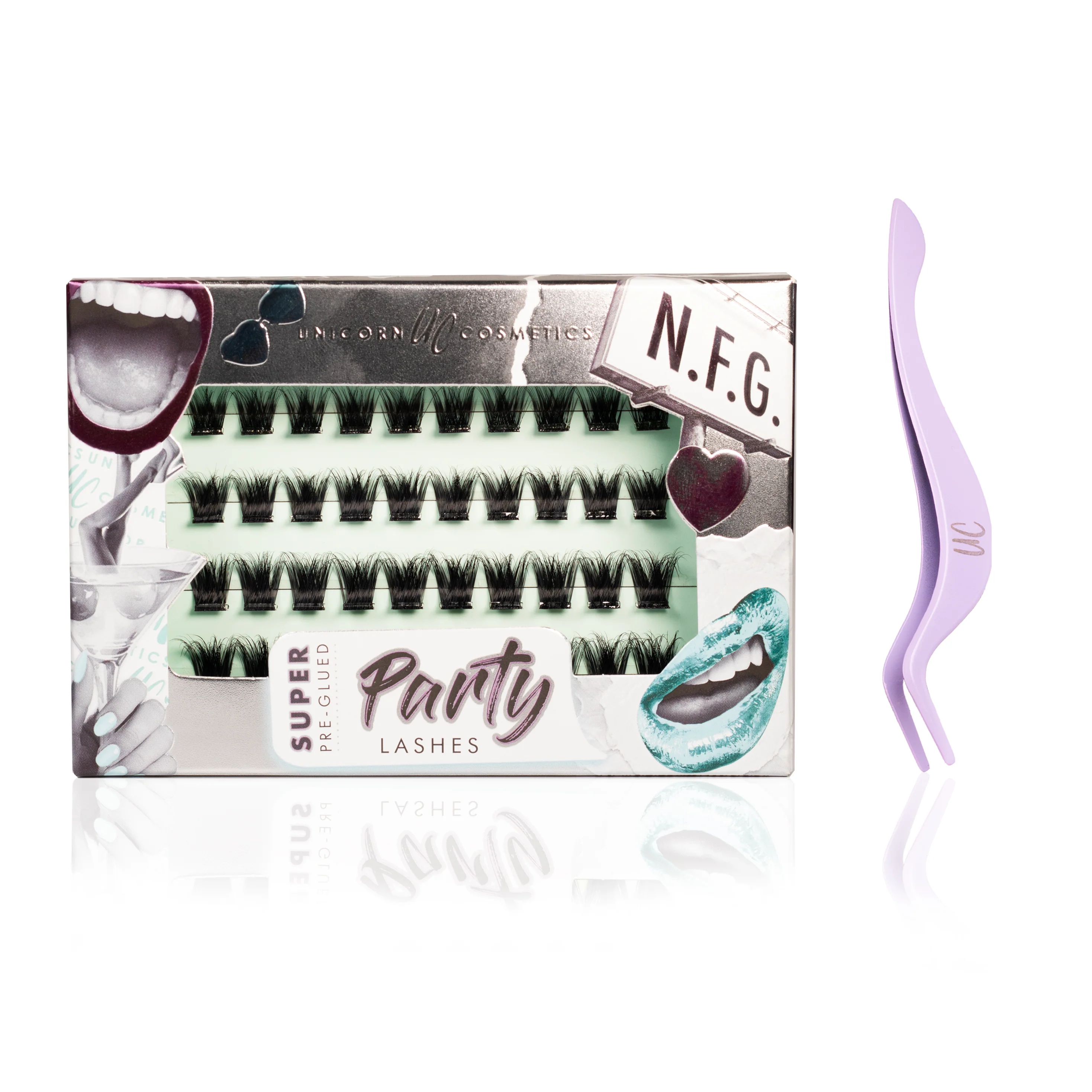 N.F.G. Super Pre-Glued Lashes + Tweezer Duo - Image 3