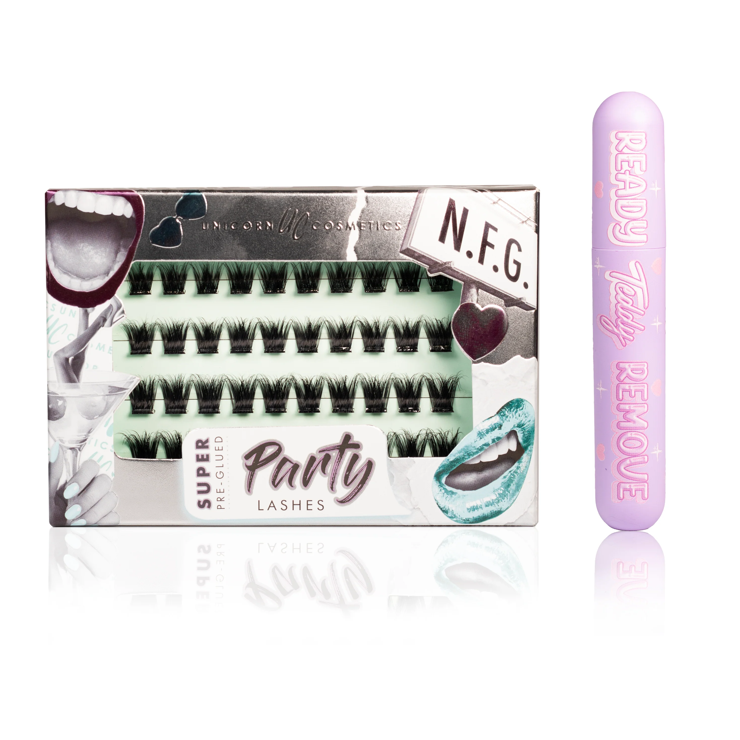 N.F.G. Super Pre-Glued Party Lashes + Remover Duo - Image 8